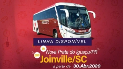 Imagem de capa da matéria: Linha Joinville volta a operar a partir de 30/04/2020