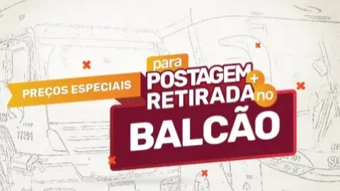 Imagem de capa da matéria: Preços especiais para Postagem + Retirada no Balcão