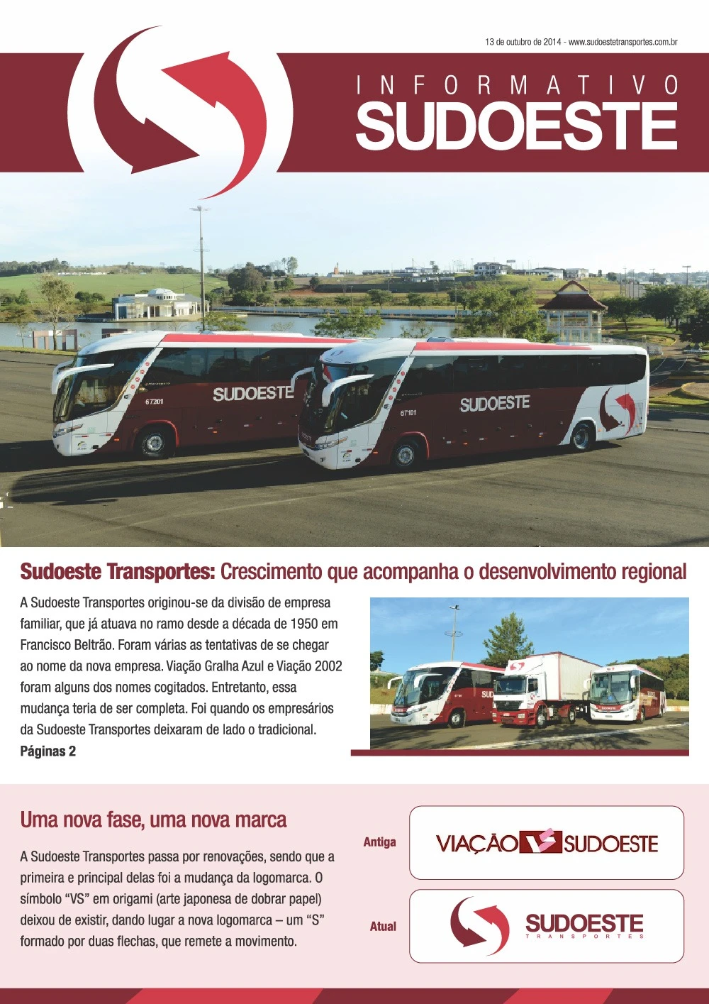 Capa do Informativo Sudoeste