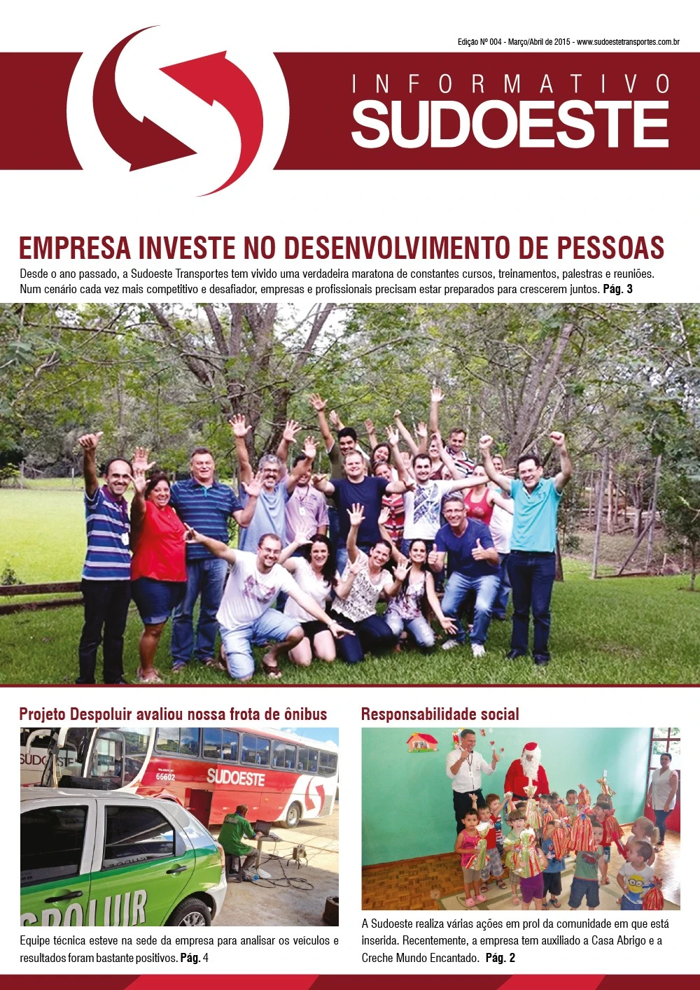 Capa do Informativo Sudoeste
