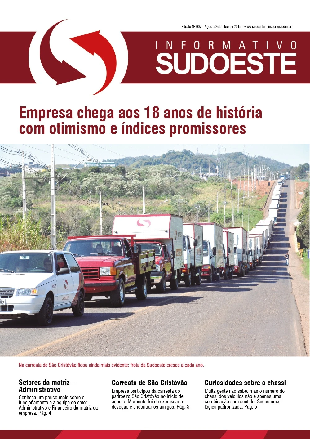 Capa do Informativo Sudoeste