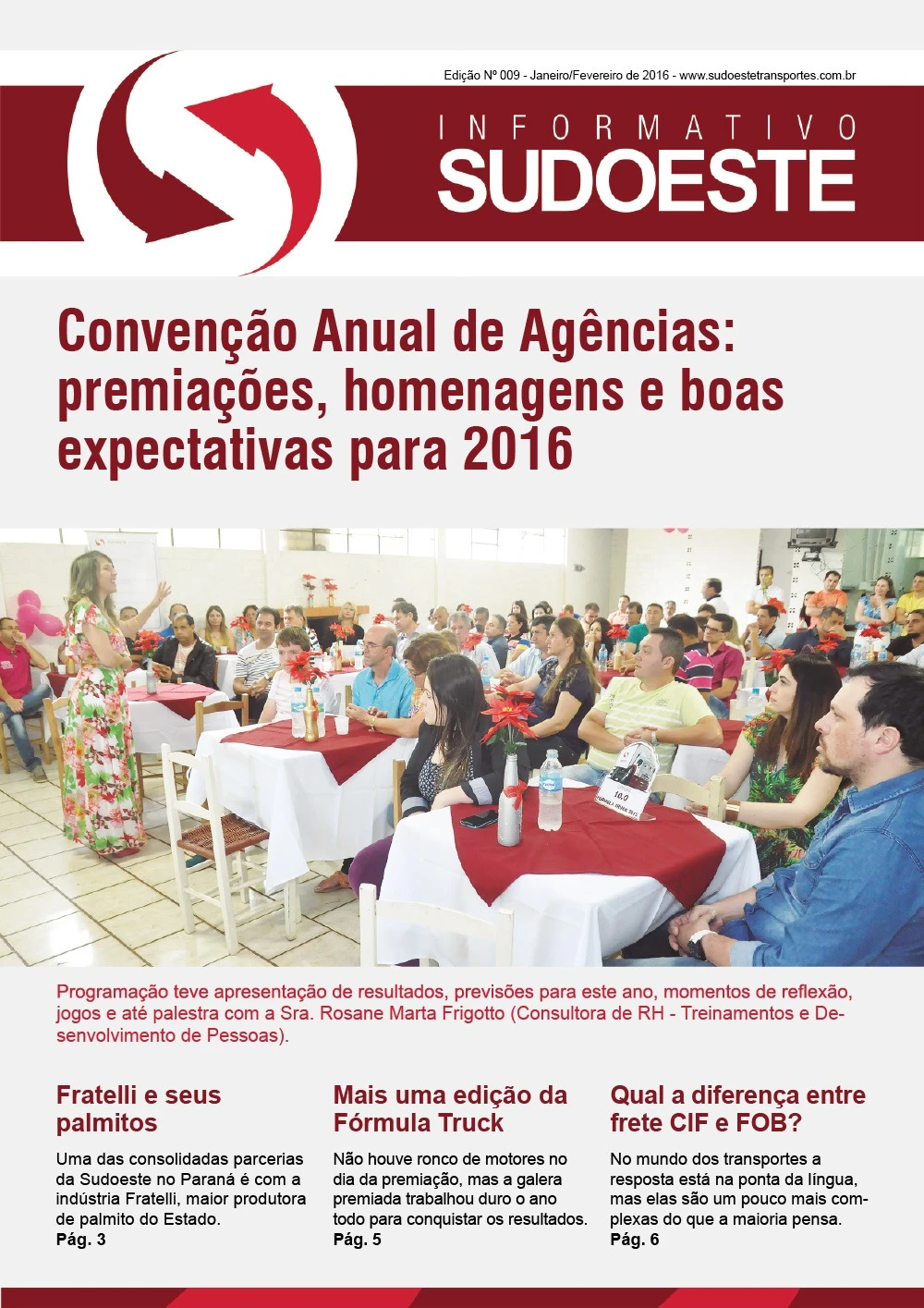 Capa do Informativo Sudoeste