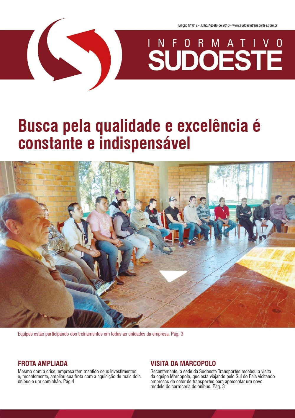 Capa do Informativo Sudoeste