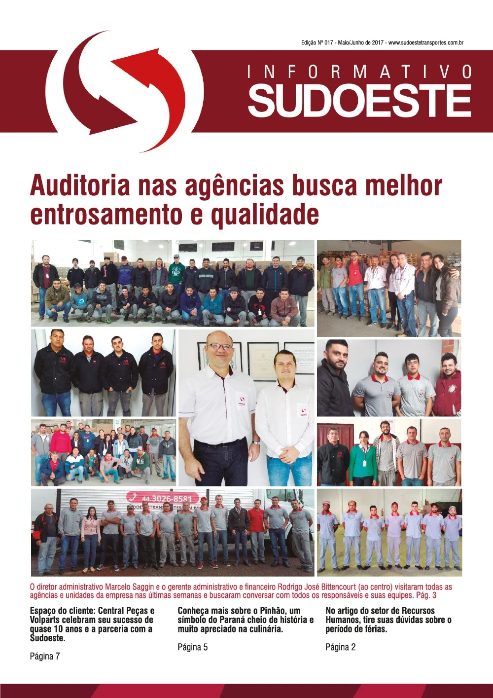 Capa do Informativo Sudoeste